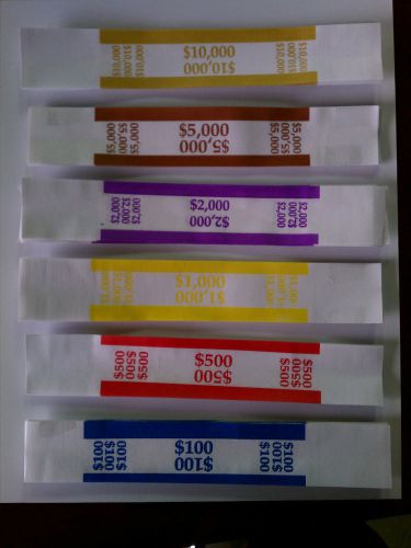 500 - combination currency bands - you choose what ships - money straps strap for sale