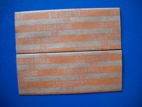 50 quarters new flat paper coin wrappers