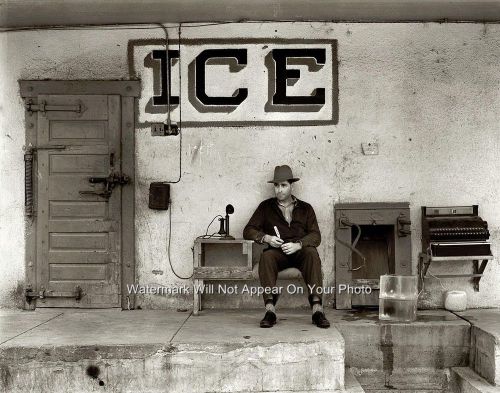 Antique mall old time block ice for sale retail office restaurant wall art photo for sale