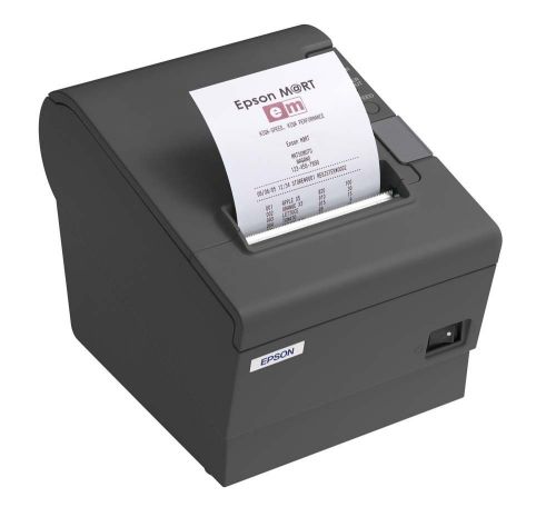 New sealed epson tm-t88iv pos thermal printer, charcoal, serial/ interface for sale