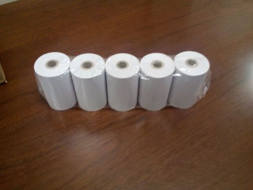 3-1/8 x 119&#039; 1 ply thermal paper rolls sealed pack of 5 rolls for sale