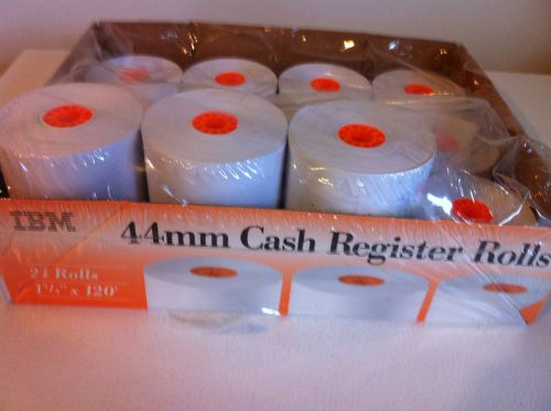 44 mm Cash Register Paper Rolls (Qty: 15)  1  3/4 ” x 120’ – IBM