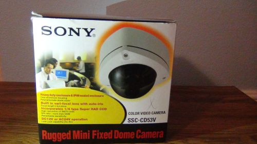 A Pair Of Sony SSC-CD53V Rugged Mini Dome color Cameras Security camera
