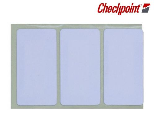 Qty 24,000 checkpoint superlabel eas security label white 1.22&#034;x1.26&#034; 8.2 mhz for sale