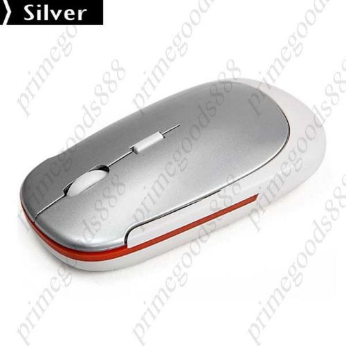 2.4ghz 1600 wireless cordless optical mouse mice mini hidden usb receiver silver for sale