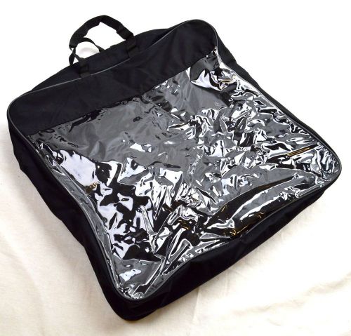 Briefcase PVC Bag Clear Zippered Cosmetic Bag  16&#034; X 16&#034; X 3.5&#034; - 5 Each