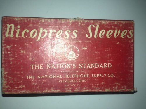 1000 Vintage Nicopress Sleeves #28-1-C For 1/16 inch Cable New in Box