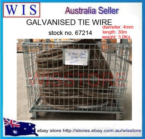 Galvanised tie wire 3kg,4.0mm,30m(l)-soft tie wire fencing wire for mesh-67214 for sale
