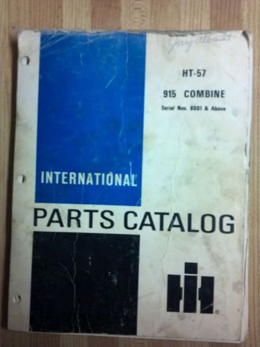 Partsbook for IH 915 Combine