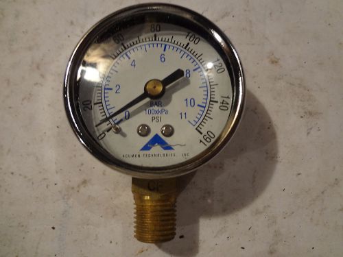 2&#034; acumen gauge 1/4 npt brass lower 160 psi / kpa / bar for sale