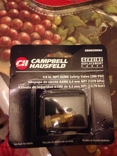 Campbell Hausfeld Air Compressor Safety Valve 200 PSI; GR002100AJ