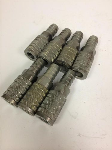 Amflo 7pc pneumatic air tool quick change 1/2&#034; coupler fitting c1046 3/4&#034; barb for sale