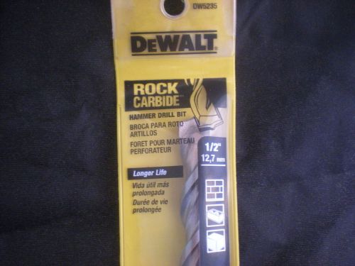 DeWALT 6&#034; Rock Carbide 1/2&#034; Hammer Drill Masonry Bit