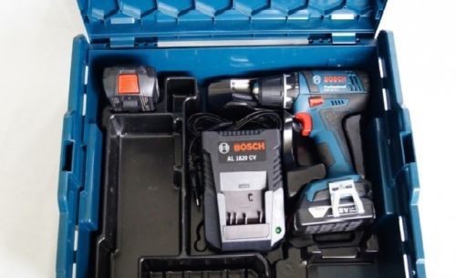 NEW Bosch GSR 18-2-Li Cordless Drill Driver + 2 Li + charger + L-boxx