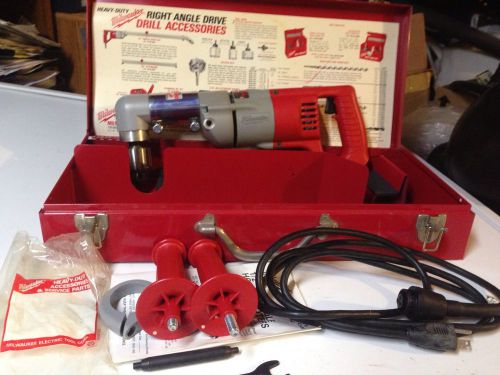 Milwaukee Right Angle Drill New Hd -With Case 1107-1