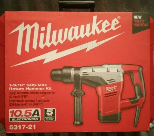 Milwaukee 1-9/16&#034; SDS Max Rotary Hammer Kit  Model# 5317-21 NEW