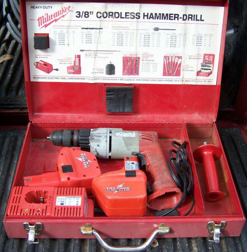 Milwaukee 3/8&#034; Heavy Duty Cordless Hammer-Drill  Model 0420-1