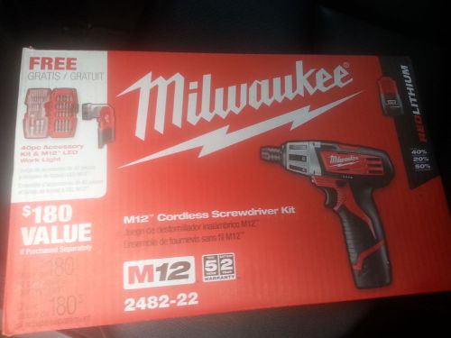 milwaukee screw gun and bits