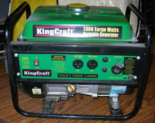 King craft portabel generator for sale