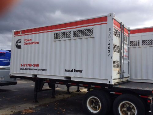 Used 500 kW Cummins diesel trailer mounted generator model DFED