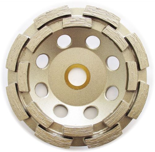 4.5” standard double row concrete diamond grinding cup wheel for angle grinder for sale