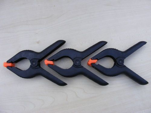 3 x large strong spring clamps clamp clip clips market stall tarpaulin brand new for sale