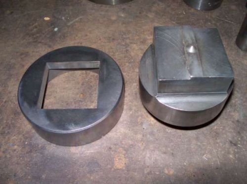 2 inch square Whitney punch &amp; die set Same as used in diacro press