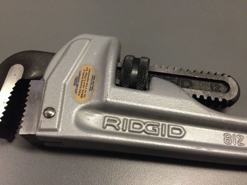 Rigid 12in Pipe Wrench-aluminum