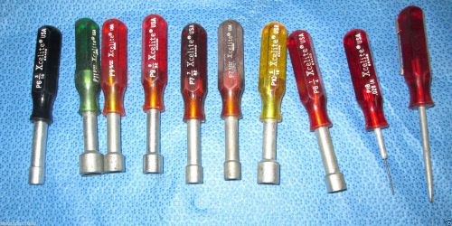 Xcelite tools 10 piece lot mini nut driver set p6 p11 p9 p7 p10 p18 for sale