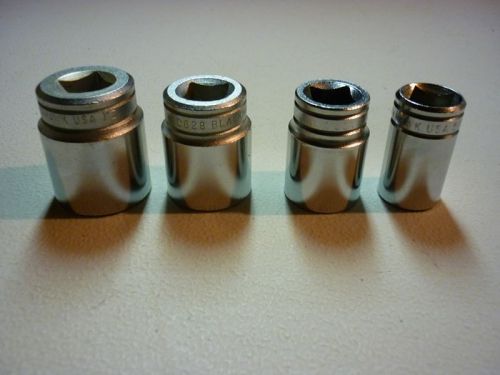4 new blackhawk socket wrenches 1/2&#034; drive, 1&#039;, 7/8&#034;, 3/4&#034;, 5/8&#034; for sale