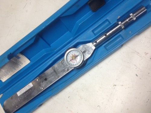 TORQUE WRENCH 100 FT-LB, MADE IN USA, SEEKONK TSF-100, w/ NIST CALIBRATION, CASE