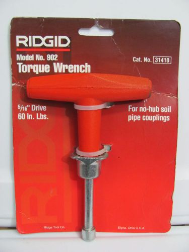 New ridgid 31410 torque wrench - no hub cast-iron soil pipe couplings 902 rigid for sale