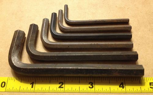 LOT OF 6 Different, HOLO KROME 3/8&#034;-5/32&#034;  ALLEN WRENCH, MADE IN USA