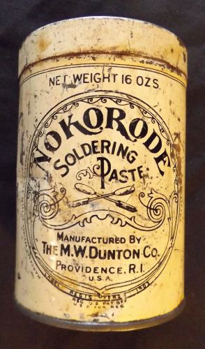 Vintage 1 Pound Can NoKorode No Korode Soldering Paste Flux Tin