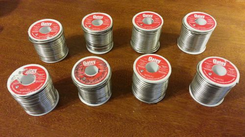 Oatey .117inch dia. silver lead free wire solder oat23001 8lb(8-1lb spools) new for sale