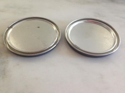 Lot of 2 Quart Size Paint Can Lids - NR - Great for Crafting, Etc.