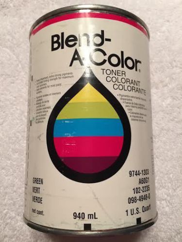 Sherwin Williams Blend-A-Color Toner/Colorant - Green (A60G1) 1 U.S. Quart