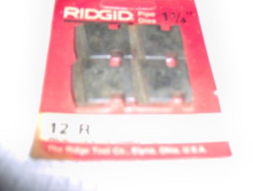 RIDGED PIPE DIE SET 1 1/4&#034; for 12-R,111-R &amp; 11-R threaders