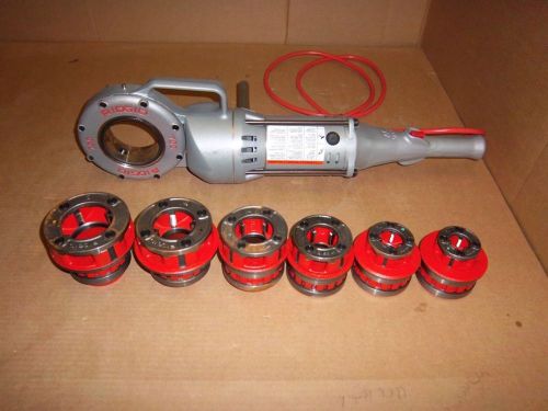Ridgid model 700 pony pipe threader and complete set of 6 12r dies 1/2&#034;-2&#034; new  for sale