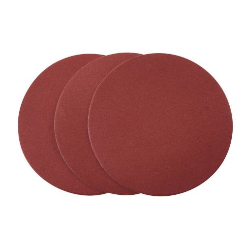 7&#034; 240 Grit Sanding Discs 3 Pieces Aluminum Oxide Hook-And-Loop Attachment