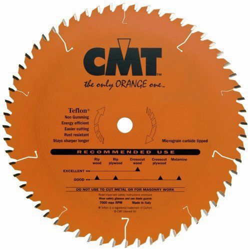 CMT 206.060.10 10&#034; x 60 Tooth ATB  .094 Kerf  5/8&#034; Bore Miter Saw Cut Off Blade