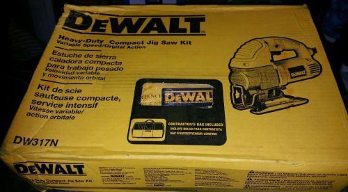 Dewalt DW317 Variable Speed Orbital Action Jig Saw w/Nylon Contactors Bag DW317N