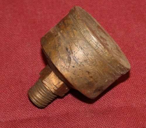 Brass grease cup oil hit &amp; miss gas steam tractor engines motor 1/4 inch npt #4 for sale