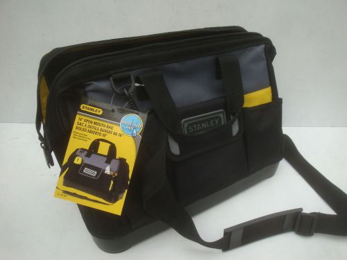 Stanley 16&#034; open mouth hard base heavy duty tool bag holdall 1 96 183 for sale