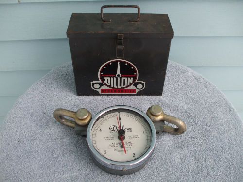 NICE DILLON DYNAMOMETER 5000 LB CAPACITY 50 POUND DIVISIONS WITH CASE