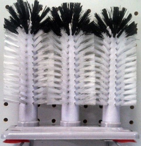 Economy 3 brush glass washer - 4 suction cup base for sale