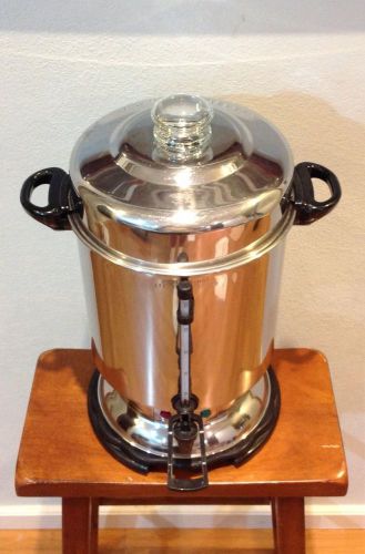 Hamilton Beach / 60 Cup Stainless Steel Commercial Coffee Urn / only one use