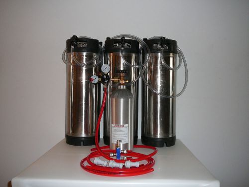 Three Tap Home Brew System With 3 Corny Kegs