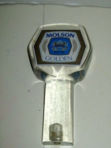 MOLSON GOLDEN CLEAR LUCITE BEER TAP HANDLE