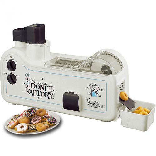 Mini donut maker factory ~nostalgia electrics automatic doughnut machine mdf-200 for sale